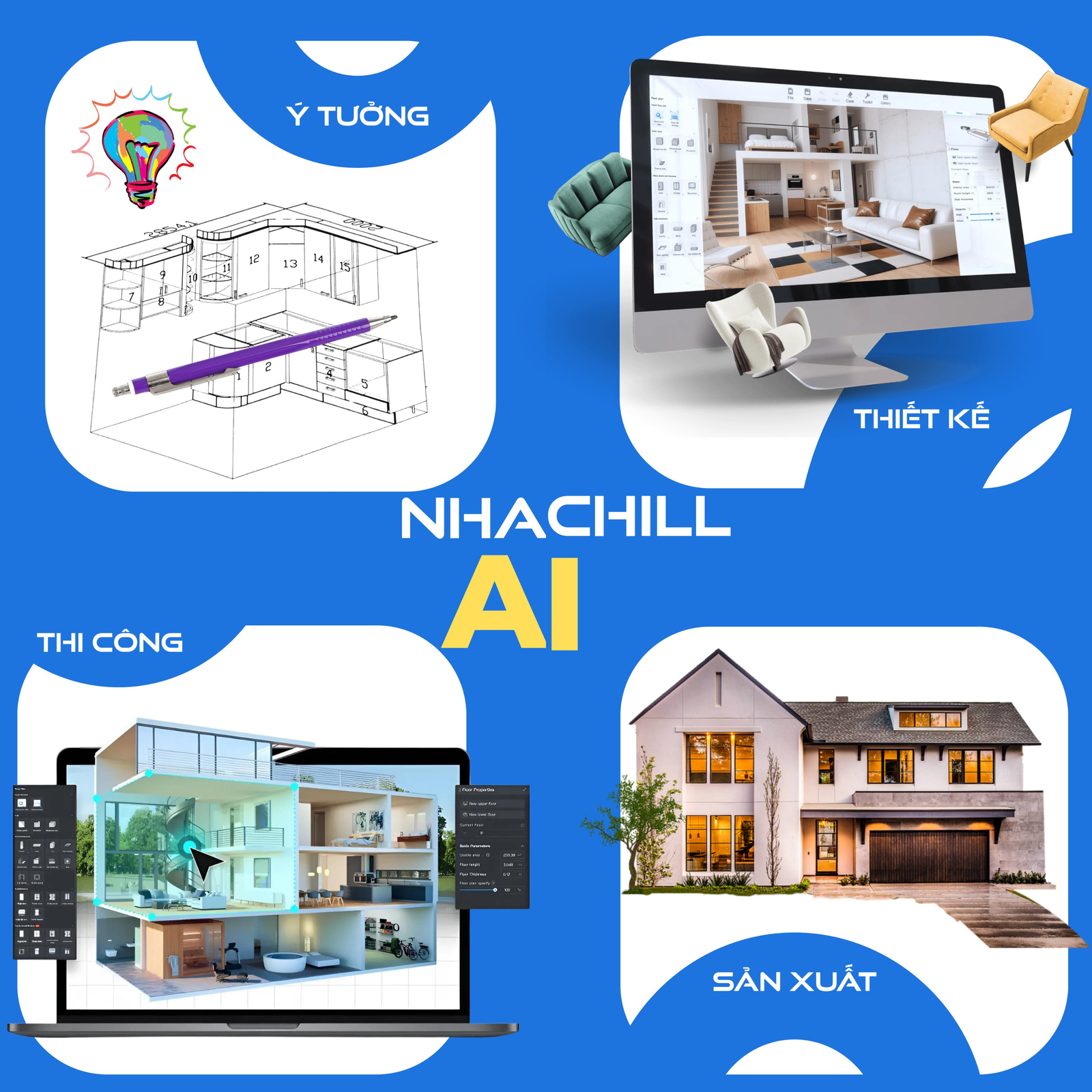 Phần mềm thiết kế nội thất 3D kết hợp AI